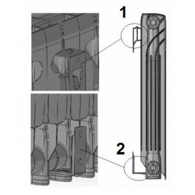 Soporte de pared ESCOELECTRIC para emisor eléctrico EF R500/85