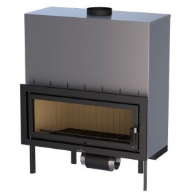 Comprar Insertable Hogar Panoramico Chapa C/Vermiculita Y Turbina 21Kw Londres-T CE17021 al Mejor Precio