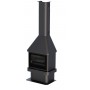 Comprar Chimenea Metálica Tres Cristales Con Turbina Y Cristal Vision 12 Kw Lisboa 3C Vision CE17220 al Mejor Precio