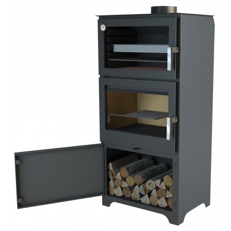 Comprar Horno Metálico Con Leñero Incluido Murano-L CE17222 al Mejor Precio