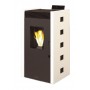 Comprar Estufa De Pellet 9 Kw Color Marfil Y Detalle Cristal Negro Zoe CE17426 al Mejor Precio