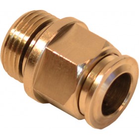 Racor recto rosca macho 1/4"xØ10 MISTAQUA