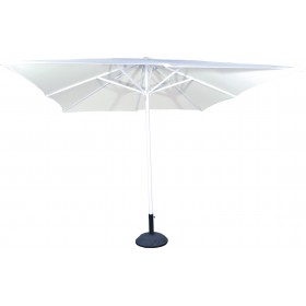 Parasol 3x3 metros mástil aluminio color crudo MISTAQUA