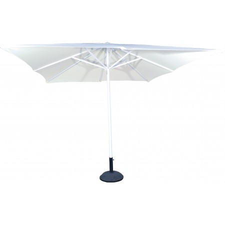 Parasol 3x3 metros mástil aluminio color crudo MISTAQUA