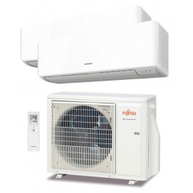 Aire acondicionado multisplit pared 2x1 FUJITSU ASY3525U11MI-KM refrigeración 5kW calefacción 5.6kW conexión WIFI R32 monofásico