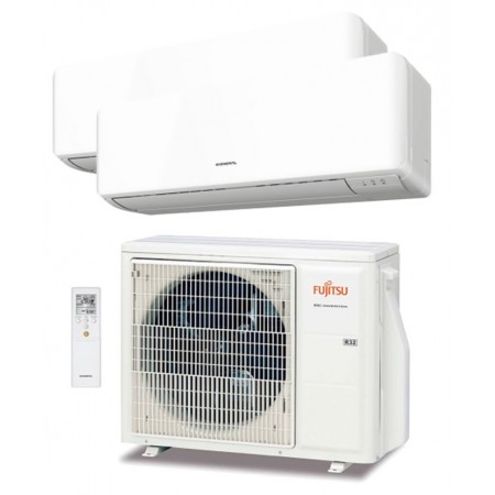 Aire acondicionado multisplit pared 2x1 FUJITSU ASY35U2MI-KM refrigeración 5kW calefacción 5.6kW conexión WIFI R32 monofásico
