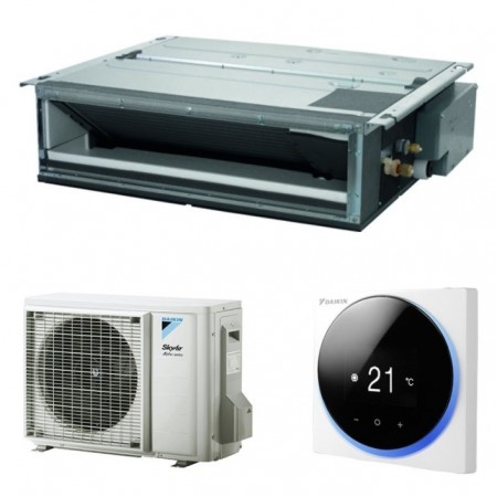 Aire acondicionado split conducto baja silueta 1x1 DAIKIN serie SKY AIR ALPHA ZDXMG35F refrigeración 3.5kW calefacción 4kW R32 m