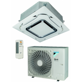 Aire acondicionado split cassette 1x1 DAIKIN serie ROUND FLOW SKY AIR ALPHA ZCAG140B refrigeración 13.4kW calefacción 15.5kW R32
