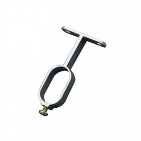 *SOPORTE TUBO ARMARIO 8 30X15 MM PLATA CAJA 25 JG2
