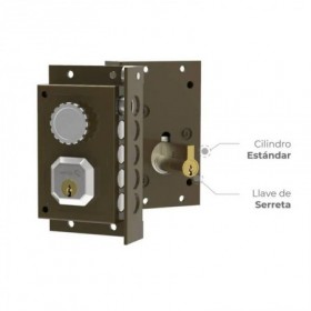 CERRADURA C9111I C/ESPECIAL LL/SERRETA IZQ.