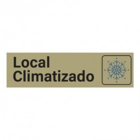 LETRERO LOCAL CLIMATIZADO 165x43 MM