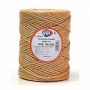 CUERDA RAFIA 3 CABOS N4 FINA BEIG 750GR ROLLO