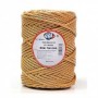 CUERDA RAFIA 3 CABOS N5 GORDA BEIG 750GR ROLLO