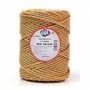 CUERDA RAFIA 3 CABOS N5 GORDA BEIG 750GR ROLLO