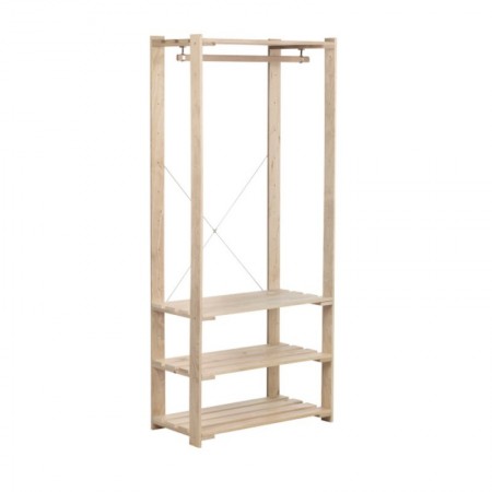 *ESTANTE VESTIDOR EVOLUTION 4B PINO 174.5X37CM