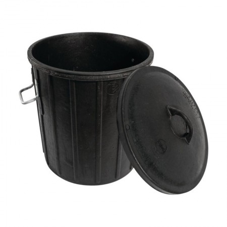 *CUBO GOMA C/TAPA 105L. CAUCHO