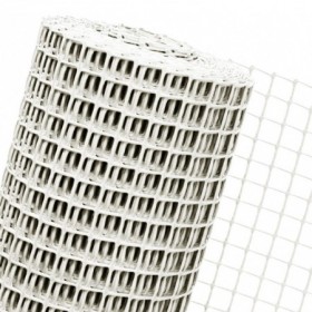 MALLA PLAST. BLANCA 24x19mm CUADRADO 25MT ROLLO
