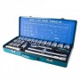 LLAVES CARRACA Y VASOS 24 PZ CAJA METALICA KIT