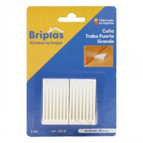 CUÑA TRABA PUERTA GRANDE 2 UD BLANCO BLISTER 2