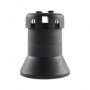 PORTALAMPARAS E-27 4A 100W FERIA NEGRO 6109