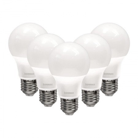 LAMPARA LED A60 E27 9W 4000K PACK-5