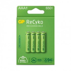 PILAS RECARGABLES RECYKO R03 650AAA BLISTER 4