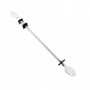 *BARRA CORTINA METAL 70-120 CM BLANCO