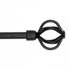 *BARRA FORJA EXTENSIBLE 180-310 MUNDI NEGRO