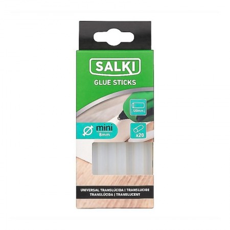 COLA FUSIBLE TRANSPARENTE 8X120MM 20UD BLISTER