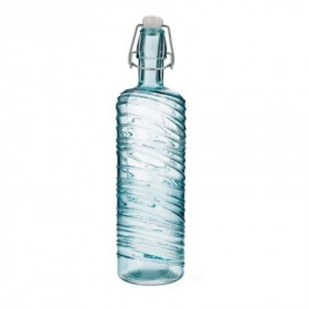 *BOTELLA HERMETICA REDONDA AZUL 1 L