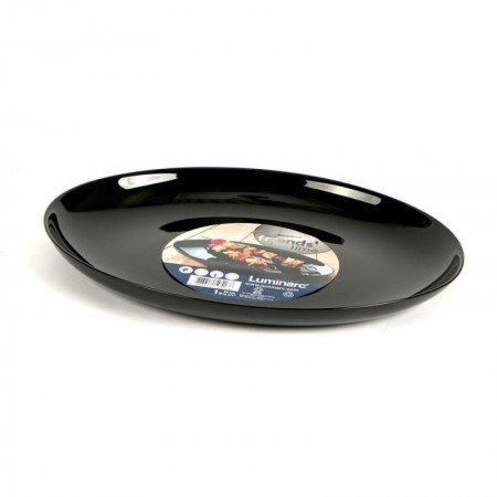 PLATO FUENTE STEAK OPAL NEGRO 33x24,7CM