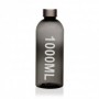 BOTELLA PLASTICO REUTILIZABLE 1000 ML GRIS