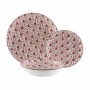 VAJILLA PORCELANA ROMBO ROSE 18 PIEZAS