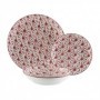 VAJILLA PORCELANA ROMBO ROSE 18 PIEZAS