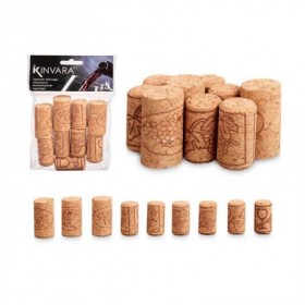 TAPONES CORCHOS 2x2x3,8 CM BLISTER 9