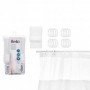 CORTINA BAÑO 180x180 CM   ANILLAS BLANCA