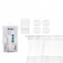 CORTINA BAÑO 180x180 CM   ANILLAS BLANCA