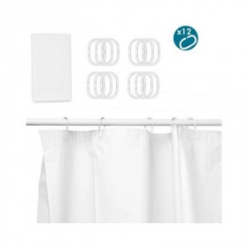 CORTINA BAÑO 180x180 CM BLANCO