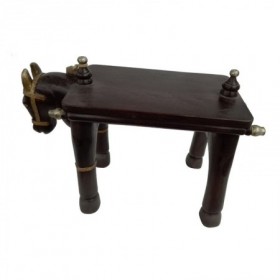 TABURETE CABALLO MADERA 60x27x40CM VB46