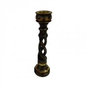 CANDELABRO MADERA 10x38 CM AVB08