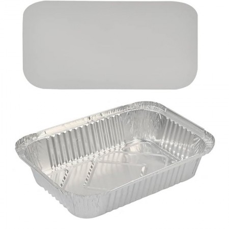 BANDEJAS ALUMINIO  TAPA 25x19 CM SET 4