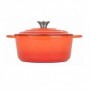 COCOTTE HIERRO ESMALTE NARANJA 3,35LT LT011