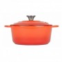 *COCOTTE HIERRO ESMALTE NARANJA 4L LT013