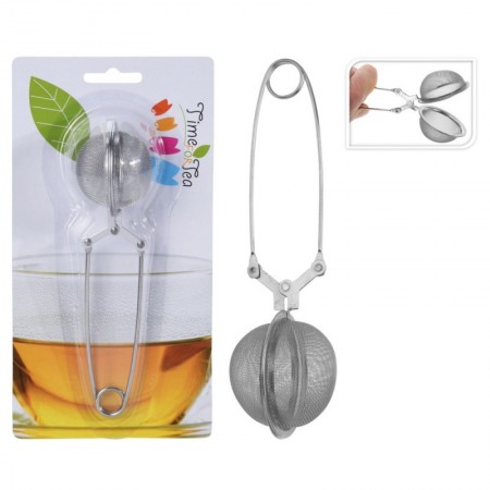 *COLADOR BOLA PINZAS INFUSIONES INOXIDABLE