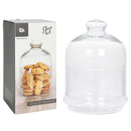 BOTE GALLETAS VIDRIO 14x18 CM