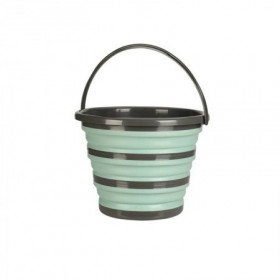 CUBO PLEGABLE SILICONA 10 L VERDE
