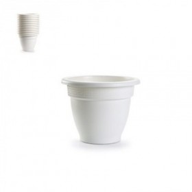 MACETA REDONDA 20x20x15 CM BLANCA 1127601