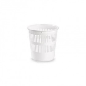 PAPELERA REDONDA 27,5 CM BLANCA