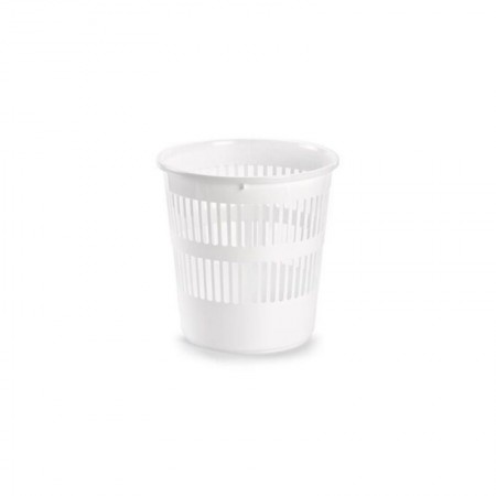 PAPELERA REDONDA 27,5 CM BLANCA