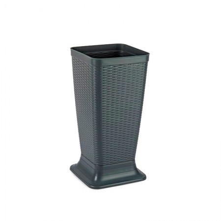 PARAGÜERO RATTAN GRIS 26x52 CM